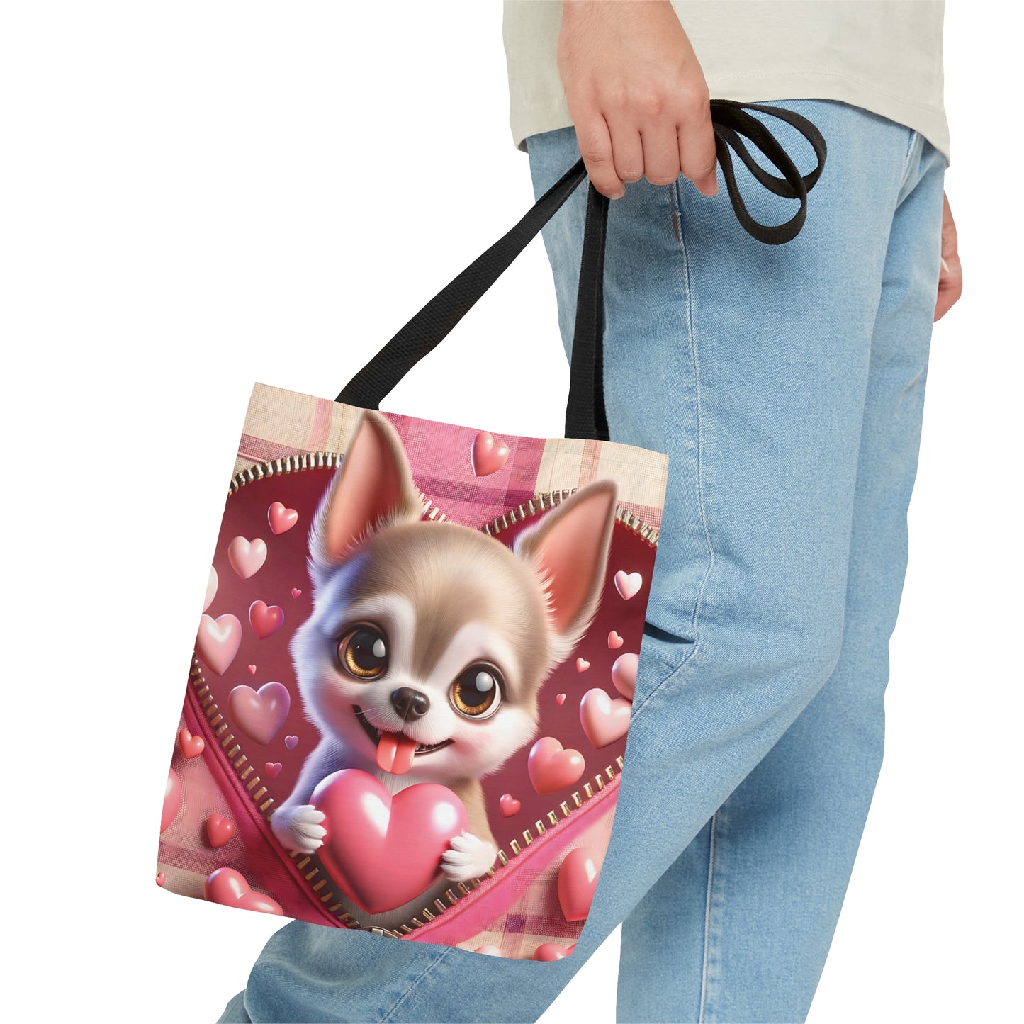 Tote Bag, Cute Dog, Personalised/Non-Personalised Tote bag