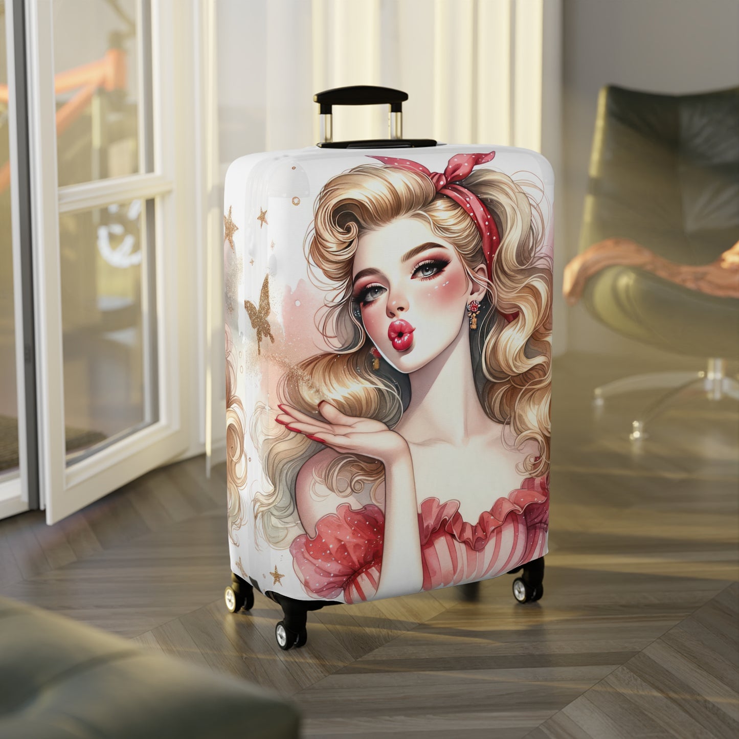 Luggage Cover, Coquette Girl, awd-1464