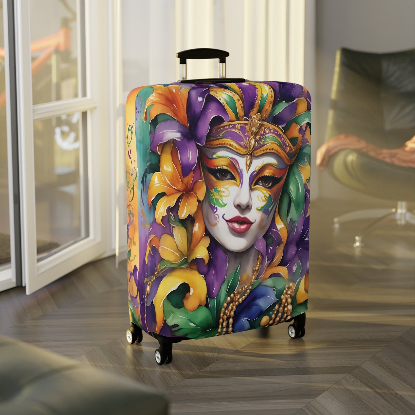 Luggage Cover, Mardi Gras, awd-442