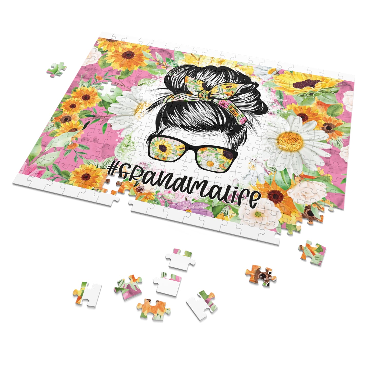 Jigsaw Puzzle, Grandma Life, Personalised/Non-Personalised (30, 110, 252, 500,1000-Piece)