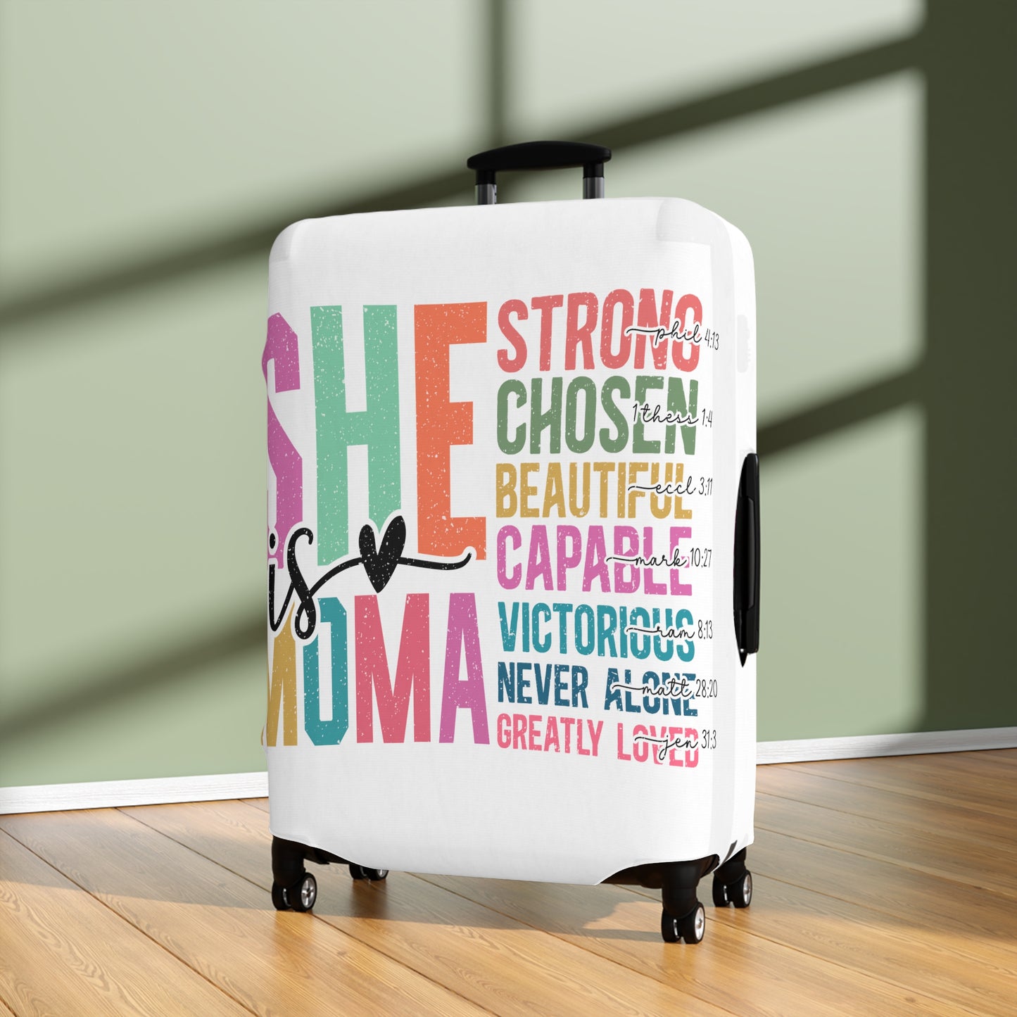 Luggage Cover, She is Moma, awd-5024