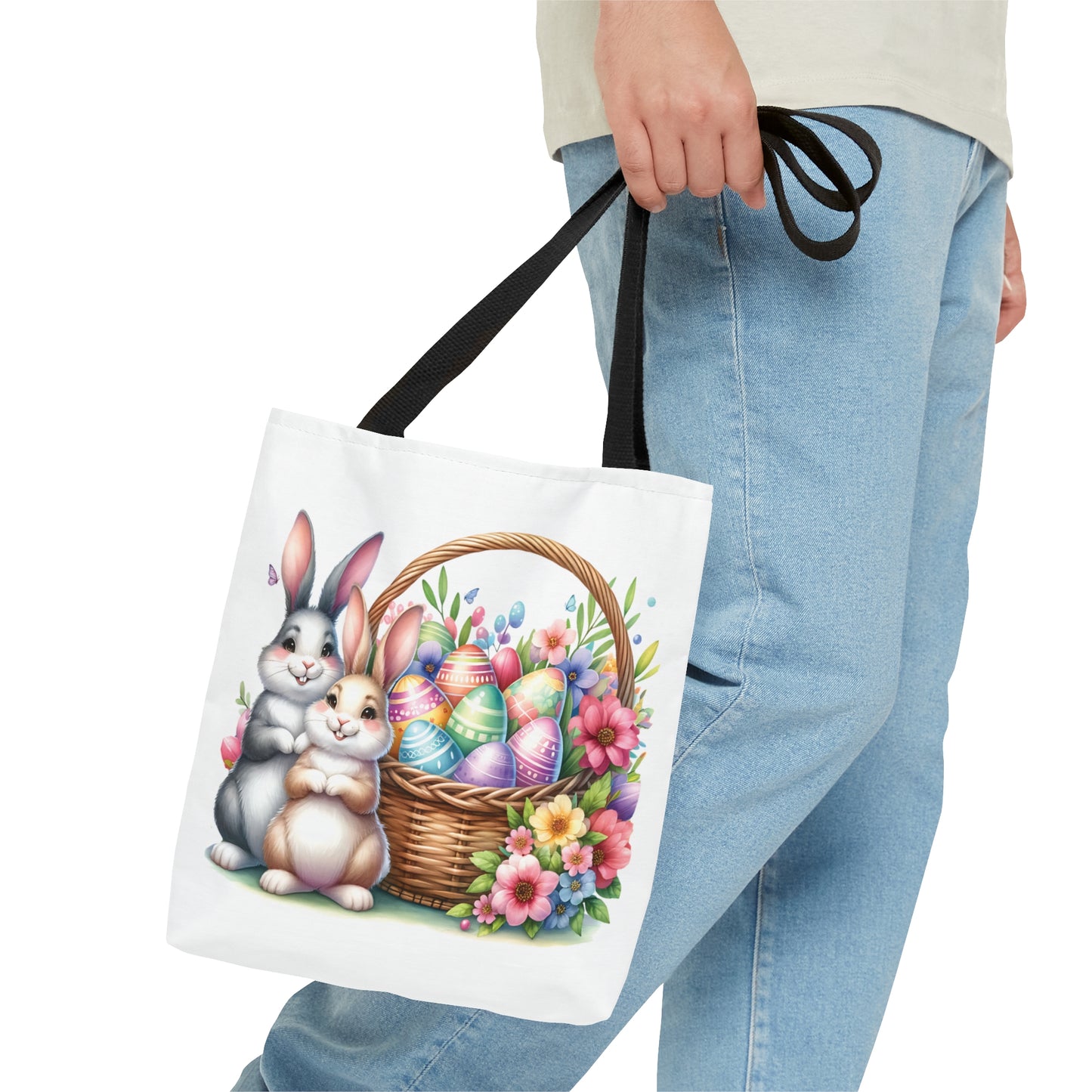 Tote Bag, Easter, Rabbit, Personalised/Non-Personalised Tote bag