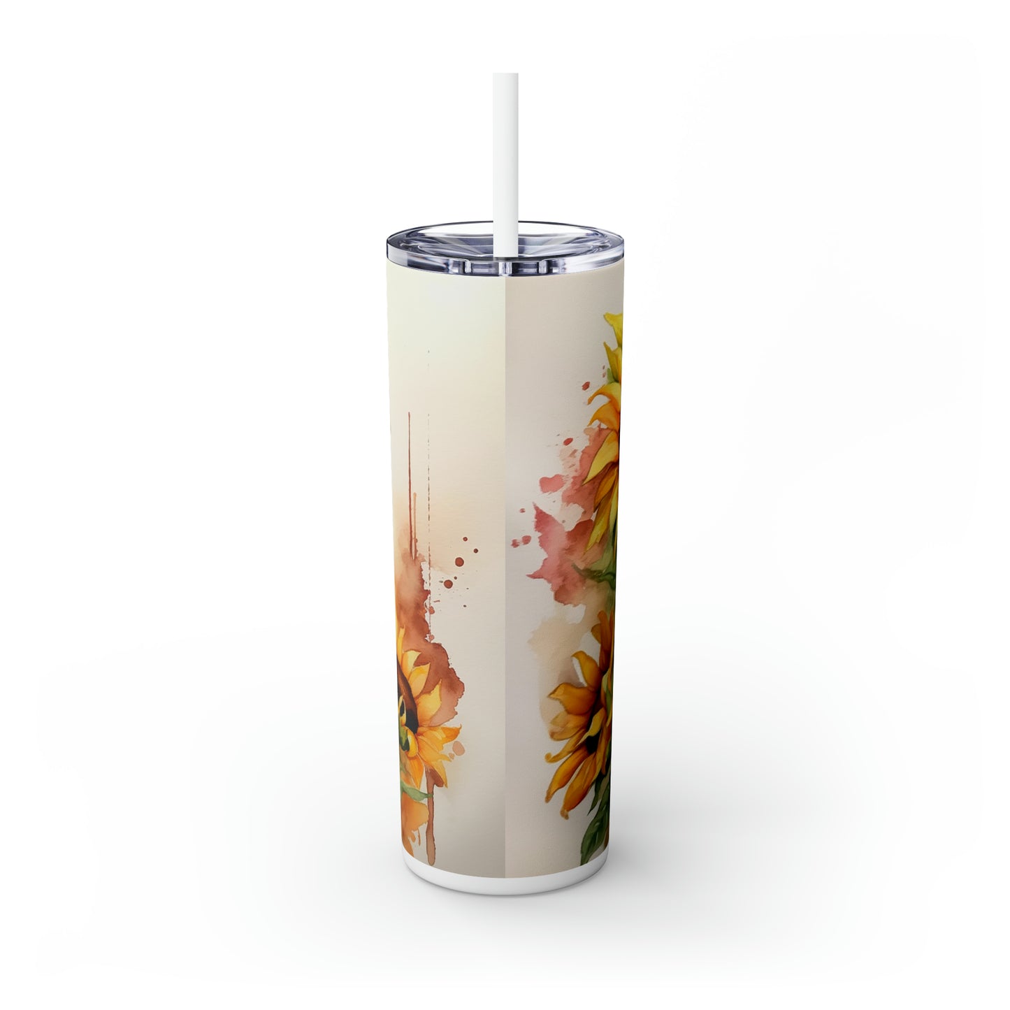 Skinny Tumbler with Straw, 20oz, Rooster