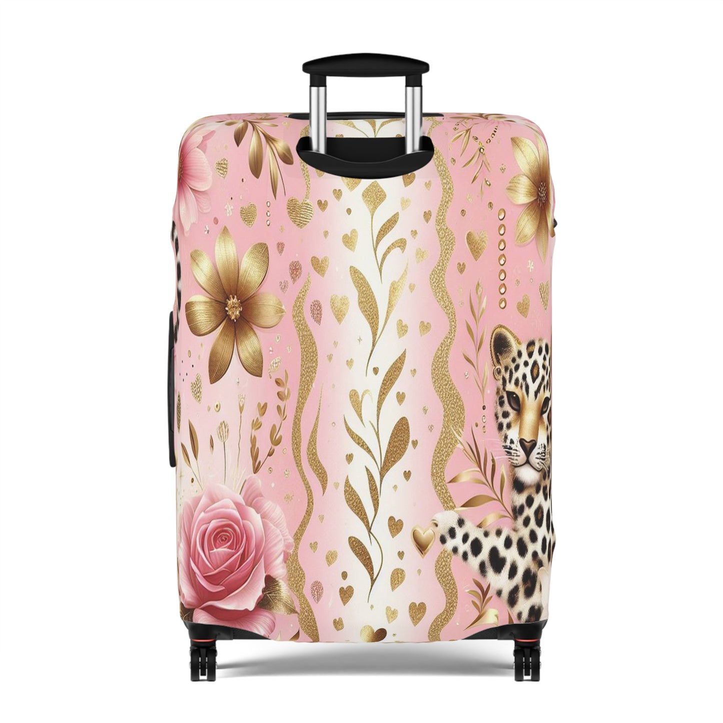 Luggage Cover, Floral Leopard, awd-3078