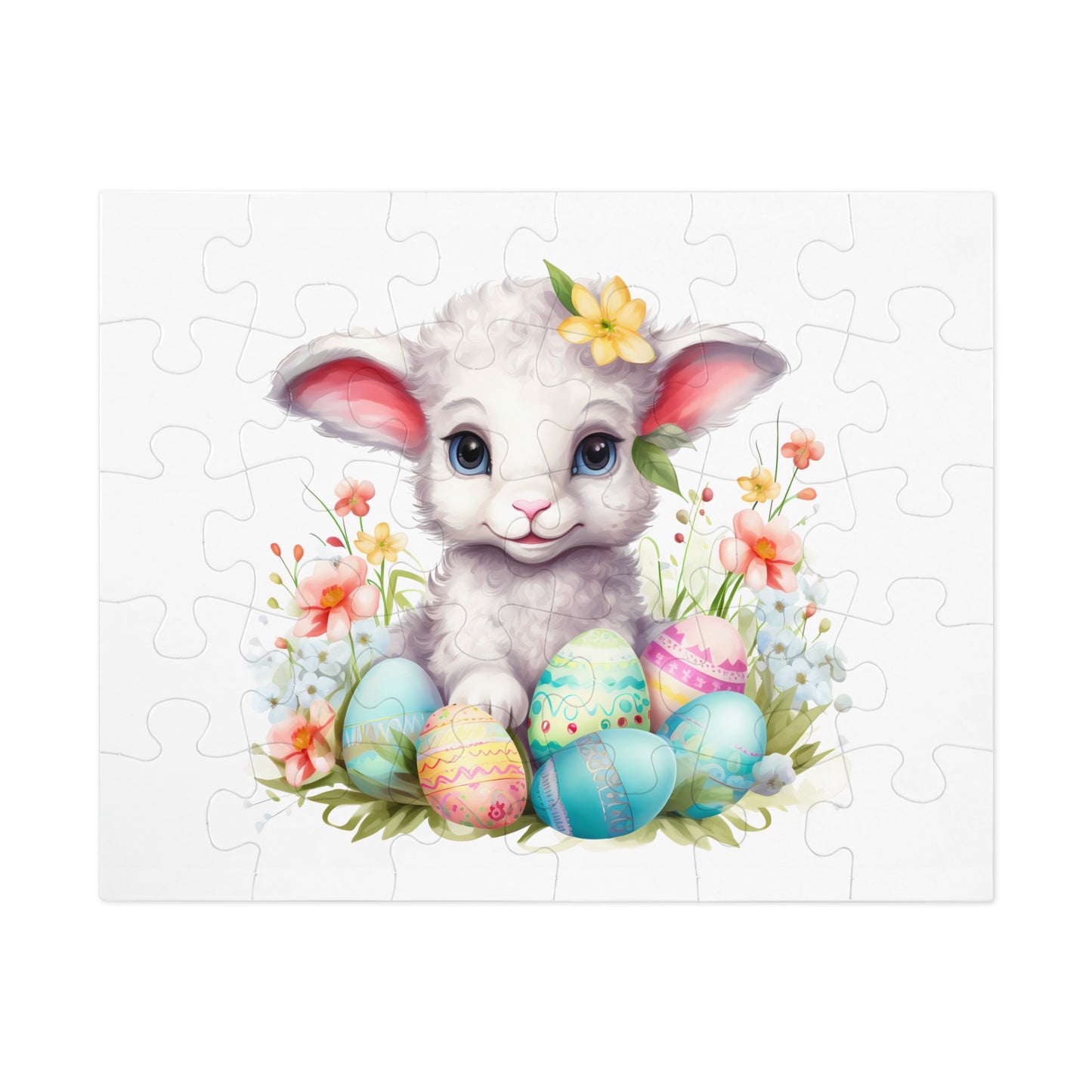 Jigsaw Puzzle, Easter, Lamb, Personalised/Non-Personalised (30, 110, 252, 500,1000-Piece)