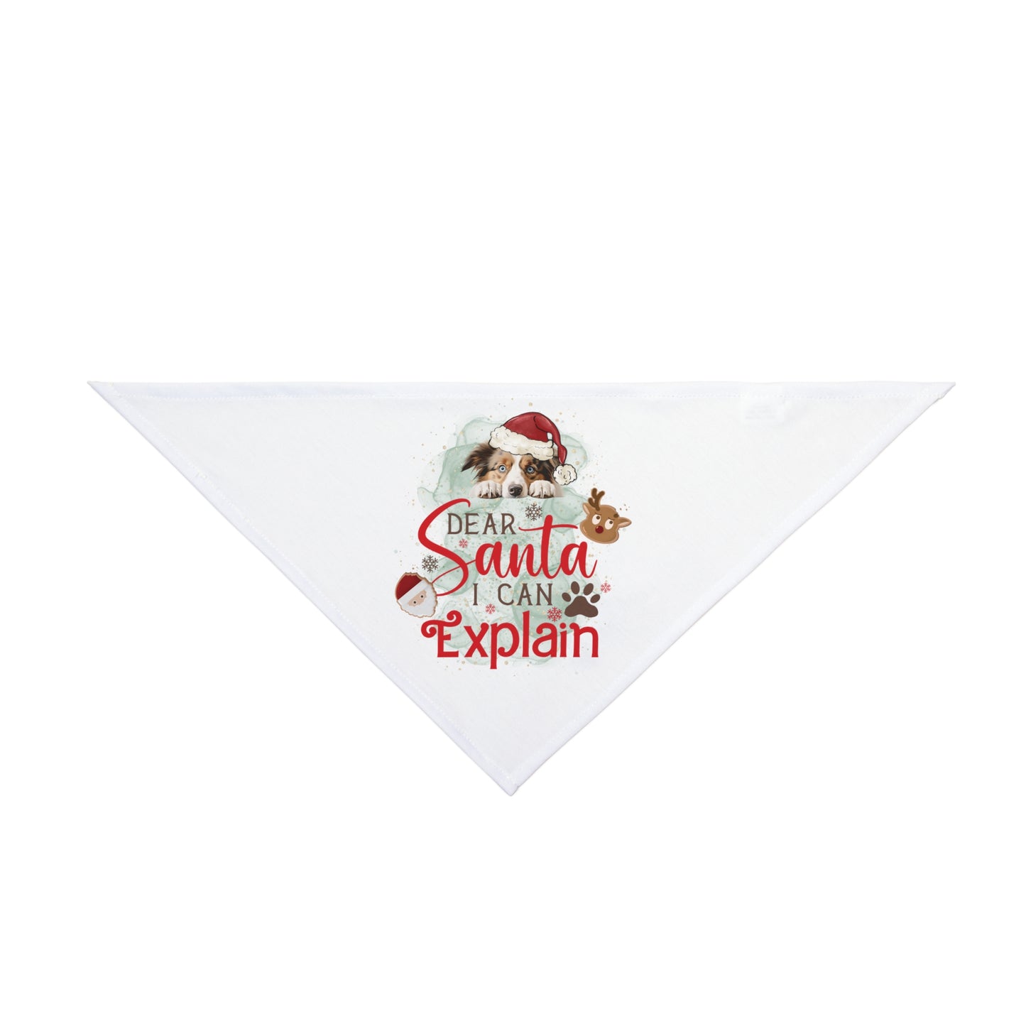 Bandana, Dear Santa I can Explain, Christmas Pet Bandana