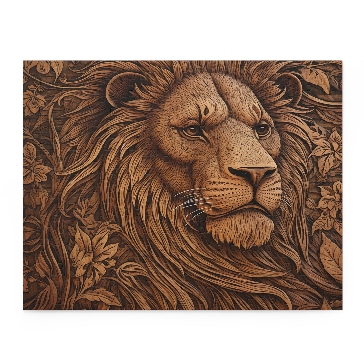 Personalised/Non-Personalised Puzzle, Lion (120, 252, 500-Piece)