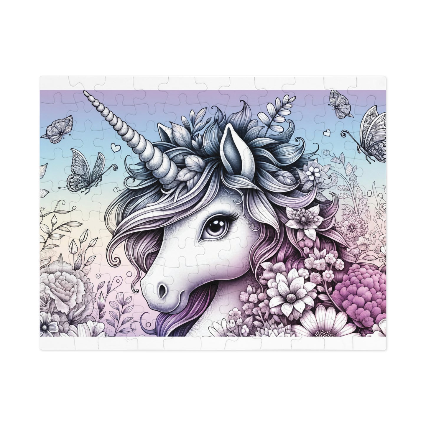 Jigsaw Puzzle, Unicorn, Personalised/Non-Personalised (30, 110, 252, 500,1000-Piece)