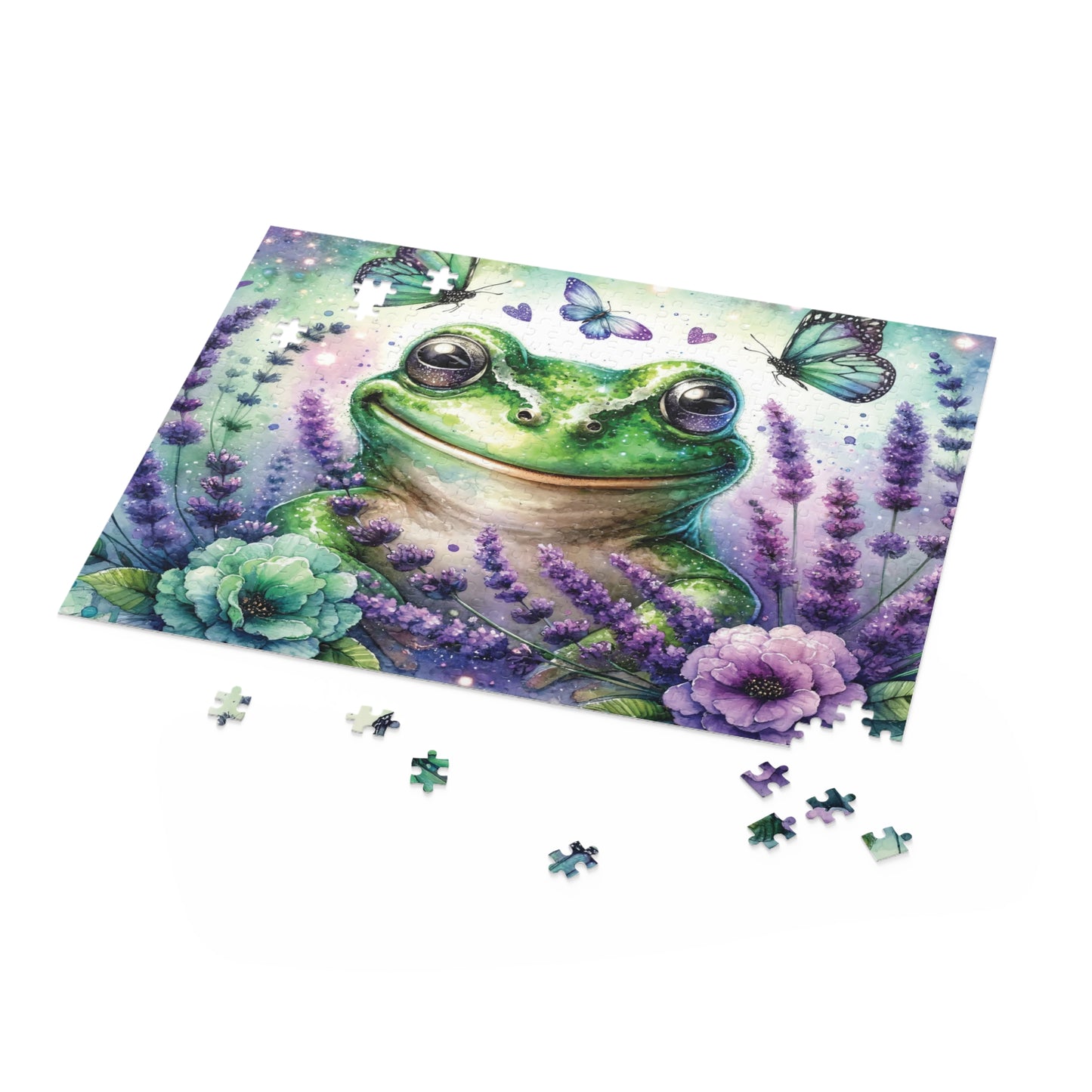 Personalised/Non-Personalised Puzzle, Frog (120, 252, 500-Piece)