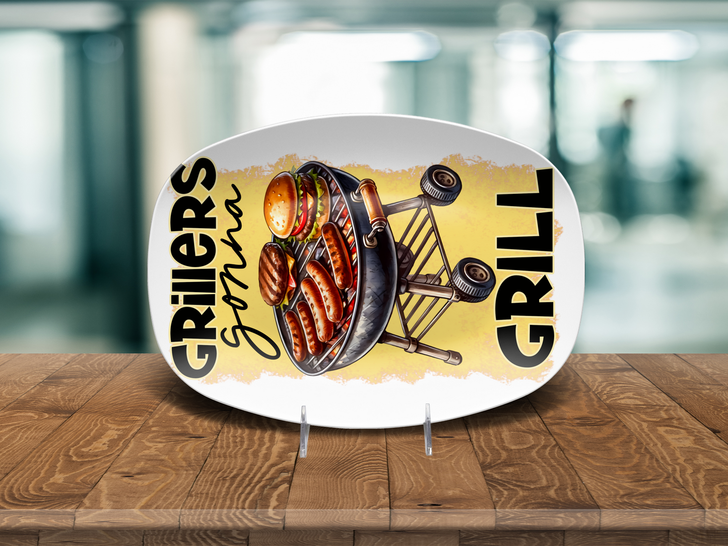 Grillers Gonna Grill 10"x14" Platter