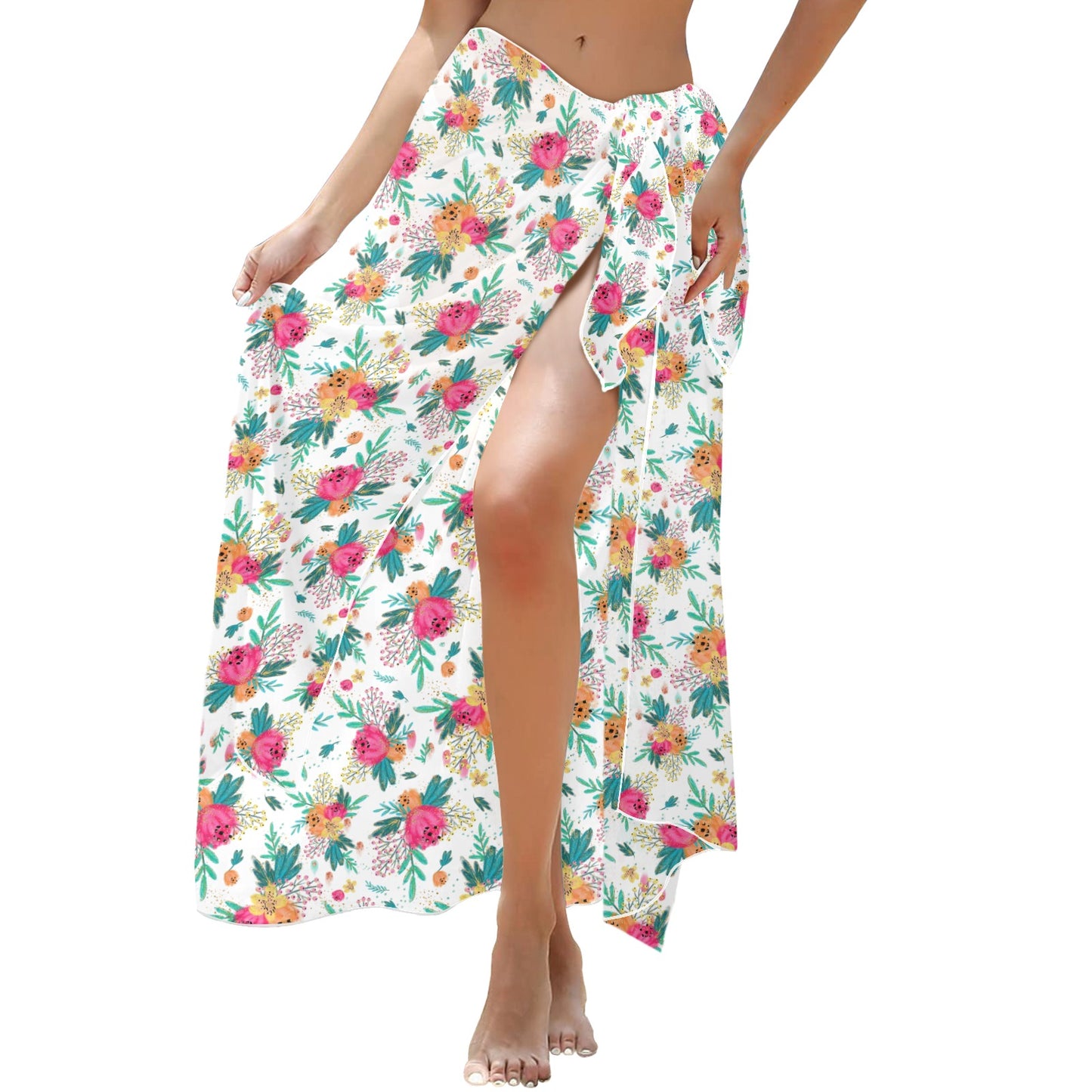 Australian Floral Long Beach Sarong Wrap