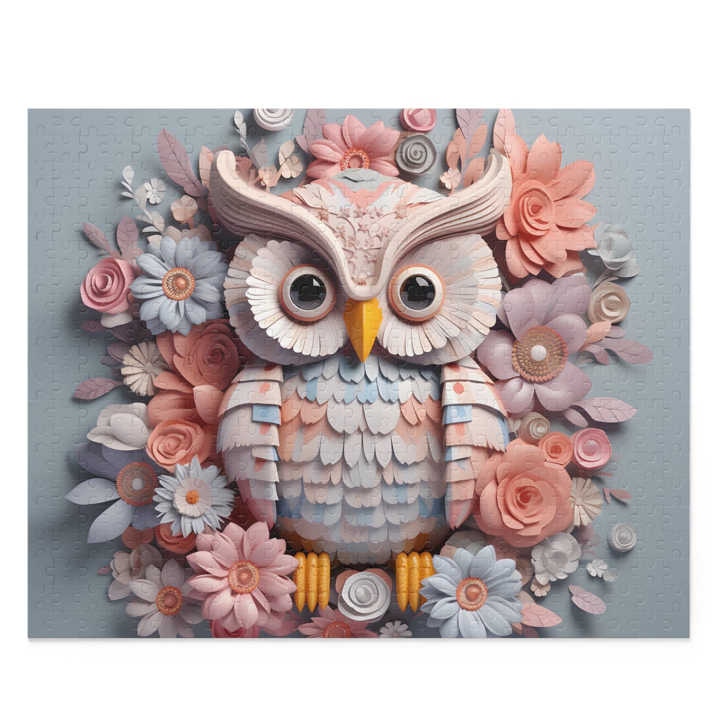 Personalised/Non-Personalised Puzzle, Owl (120, 252, 500-Piece)