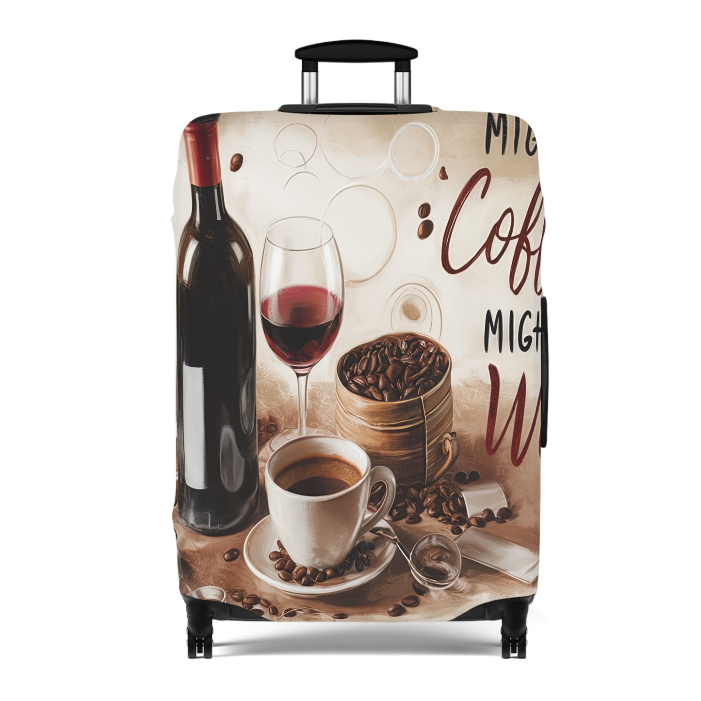 Luggage Cover, Might be Coffee might be Wine, awd-1707