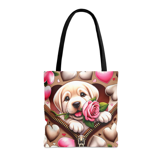 Tote Bag, Cute Dog, Personalised/Non-Personalised Tote bag