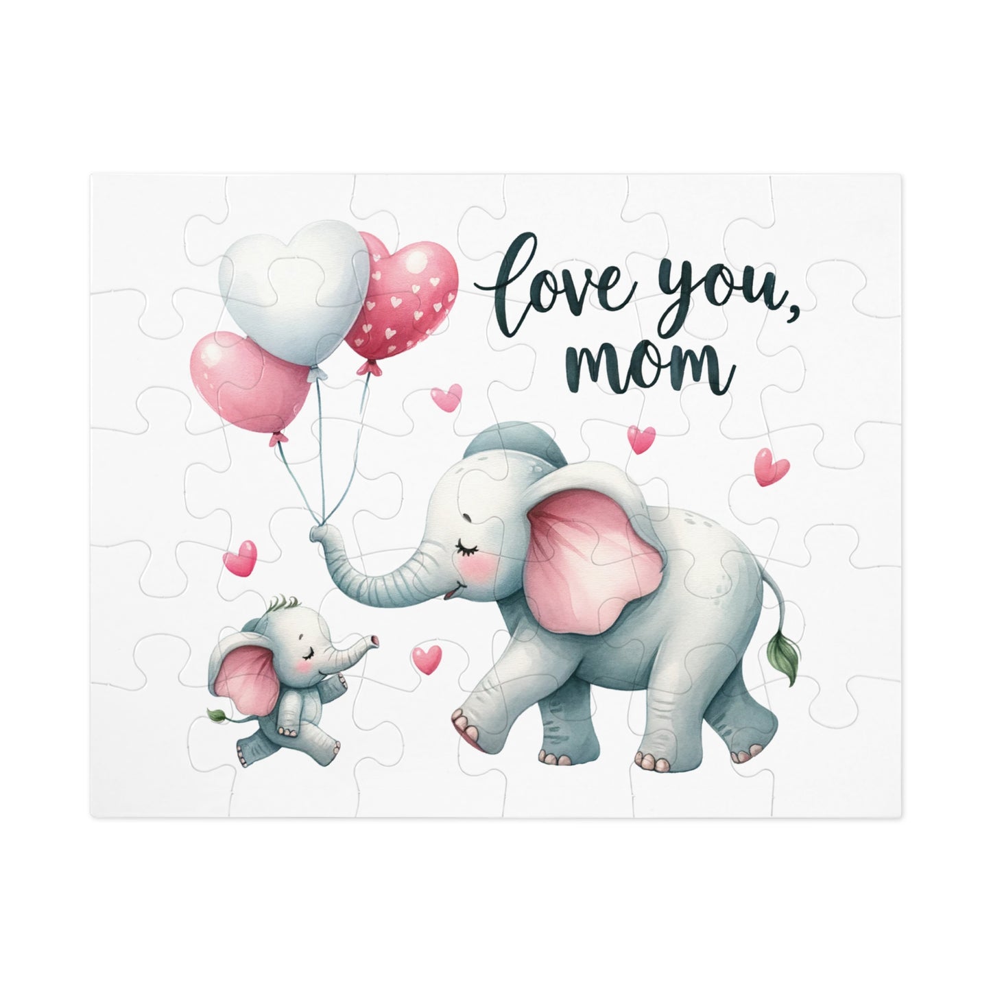 Jigsaw Puzzle, Elephant, Personalised/Non-Personalised (30, 110, 252, 500,1000-Piece)