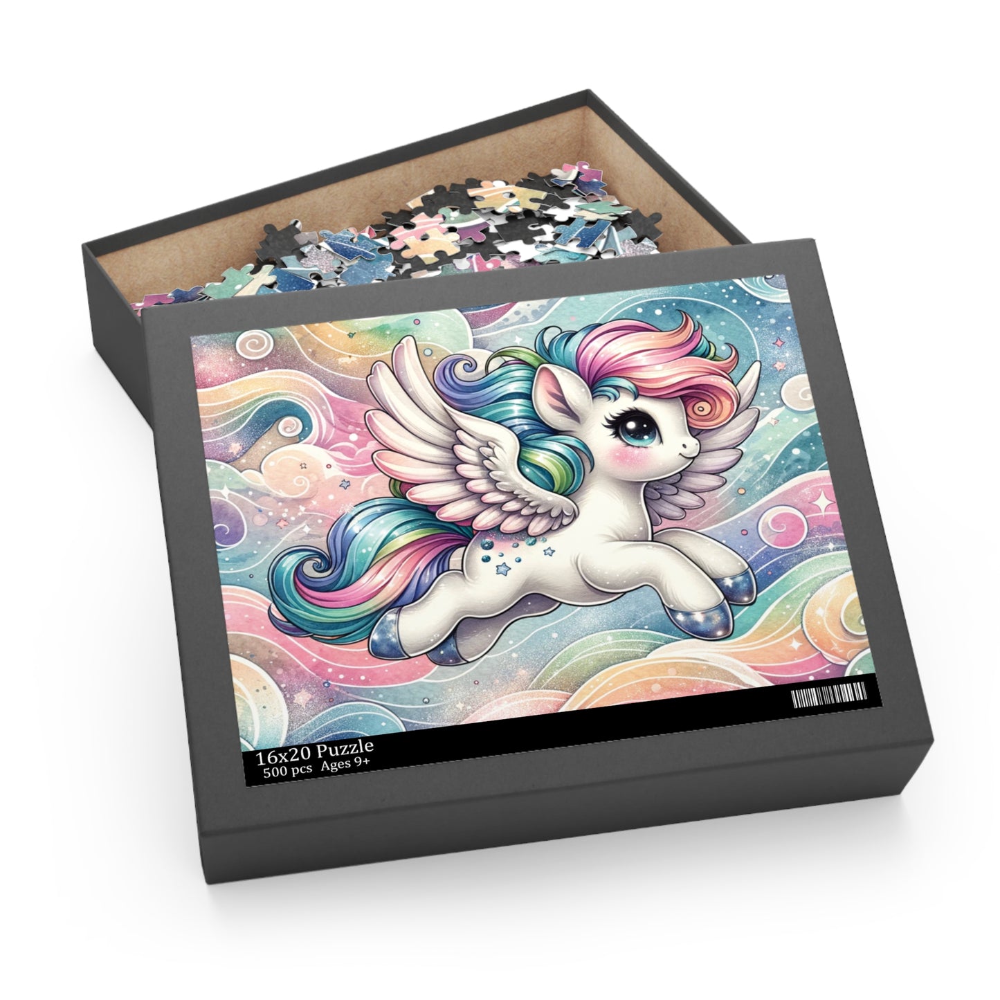 Puzzle, Rainbow Unicorn (120, 252, 500-Piece) awd-645