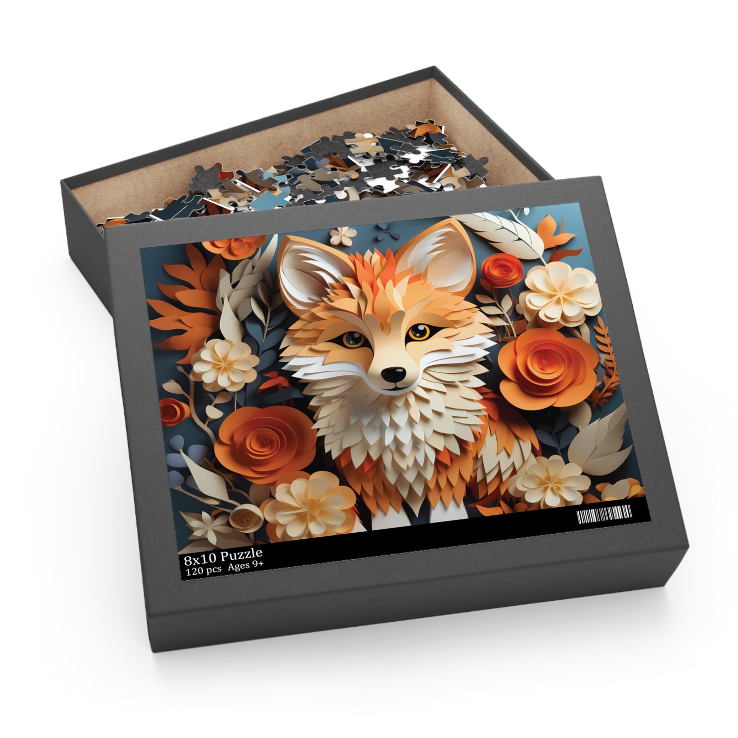 Personalised/Non-Personalised Puzzle, Fox (120, 252, 500-Piece)