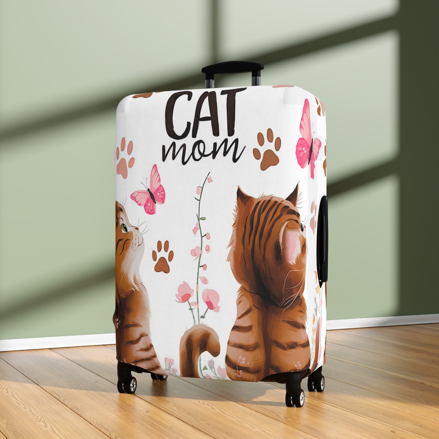 Luggage Cover, Cat Mom, awd-1472