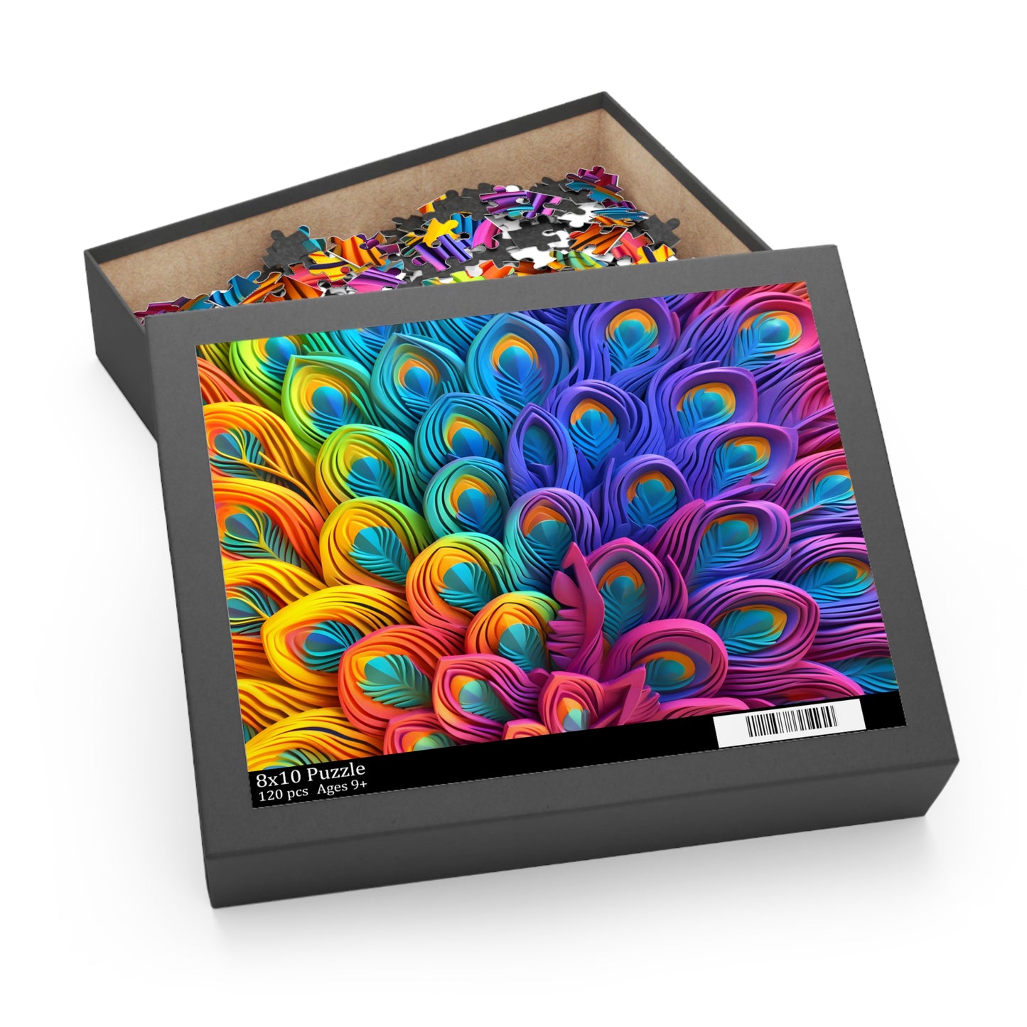 Puzzle, Peacock Feathers (120, 252, 500-Piece) awd-574