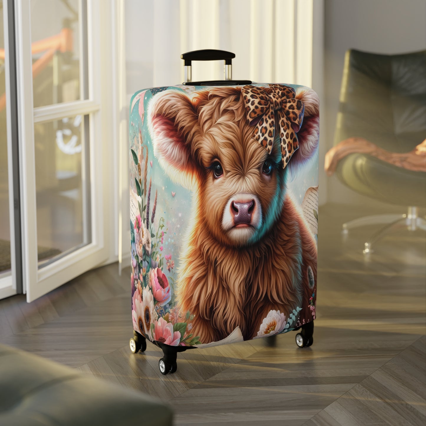 Luggage Cover, Highland Cow, awd-5011