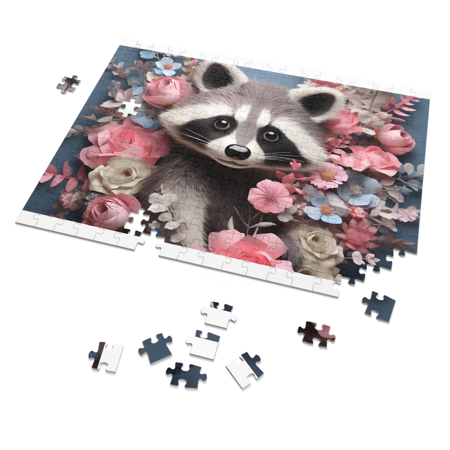 Jigsaw Puzzle, Racoon, Personalised/Non-Personalised (30, 110, 252, 500,1000-Piece)