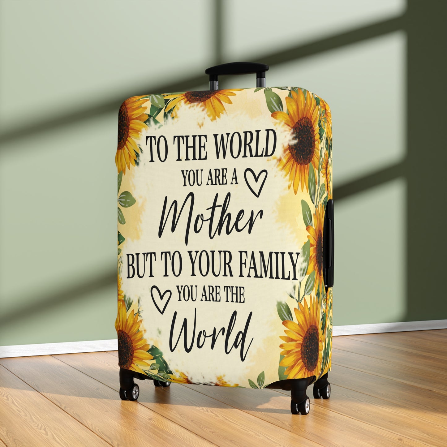 Luggage Cover, To the world you are a Mother but to your family you are the World, awd-527