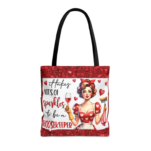 Tote Bag, Retro, It takes alot of Sparkles to be a Housekeeper