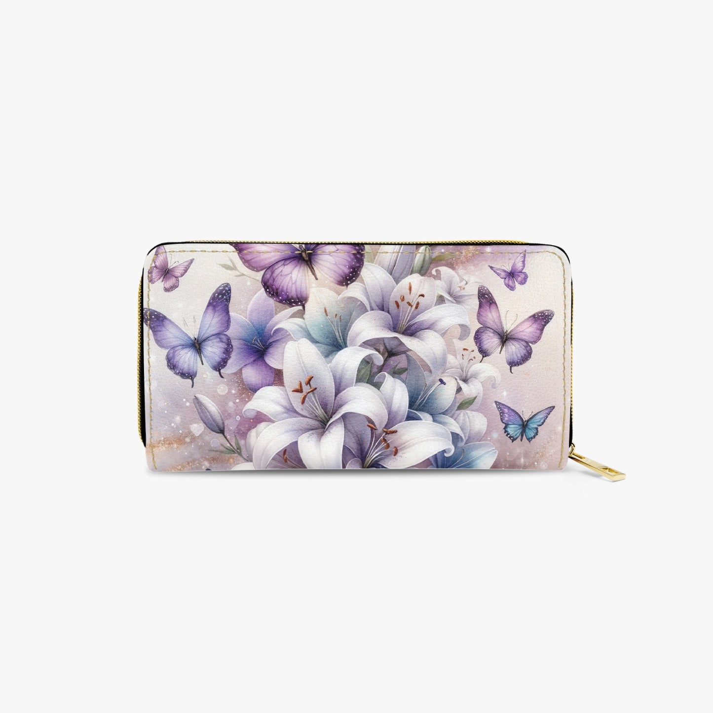 Long Type Zipper Purse - Butterfly Dreams