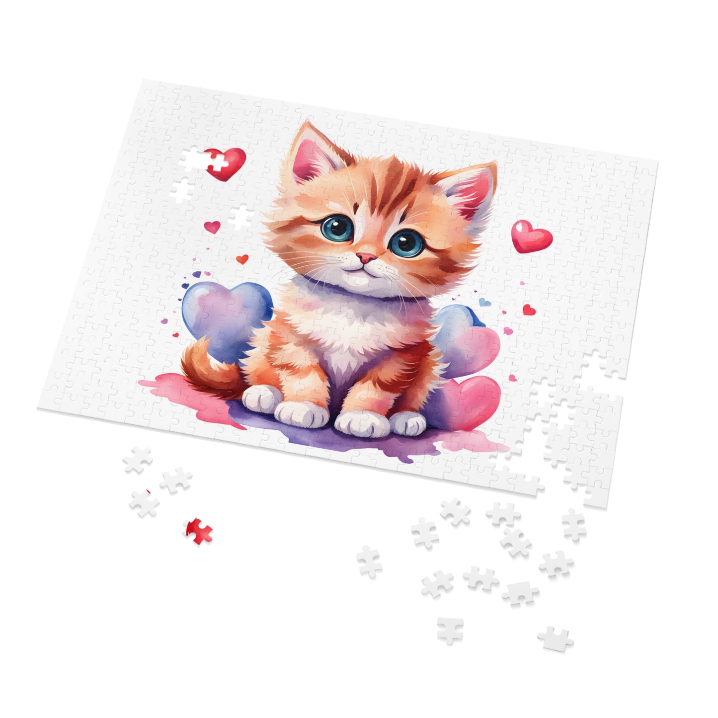 Jigsaw Puzzle, Cat, Personalised/Non-Personalised (30, 110, 252, 500,1000-Piece)