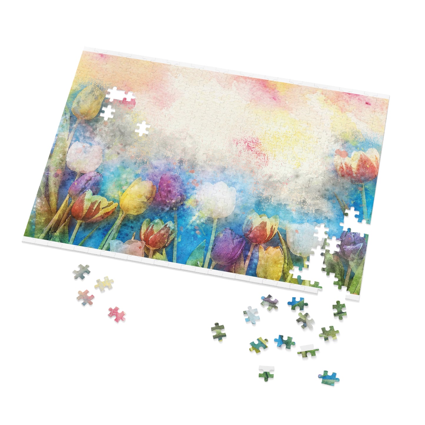 Jigsaw Puzzle, Floral, Personalised/Non-Personalised (30, 110, 252, 500,1000-Piece)