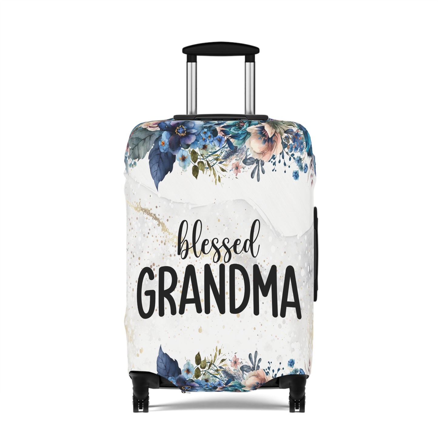 Luggage Cover, Floral, Blessed Grandma, awd-729