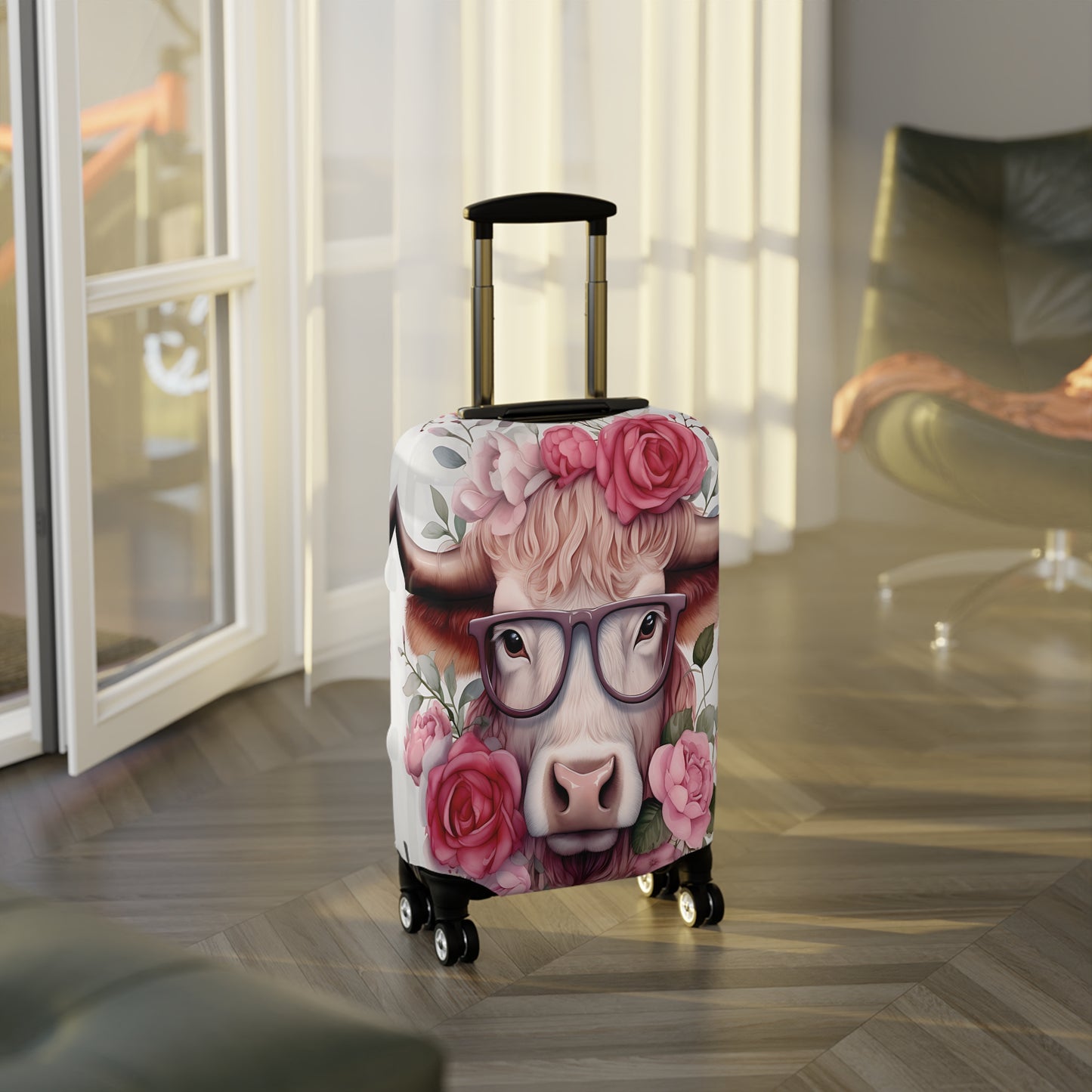 Luggage Cover, Highland Cow, awd-007