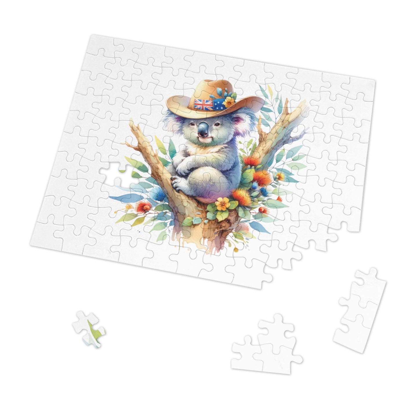 Jigsaw Puzzle in Tin, Australian Animals, Koala, Personalised/Non-Personalised, awd-1316 (30, 110, 252, 500,1000-Piece)