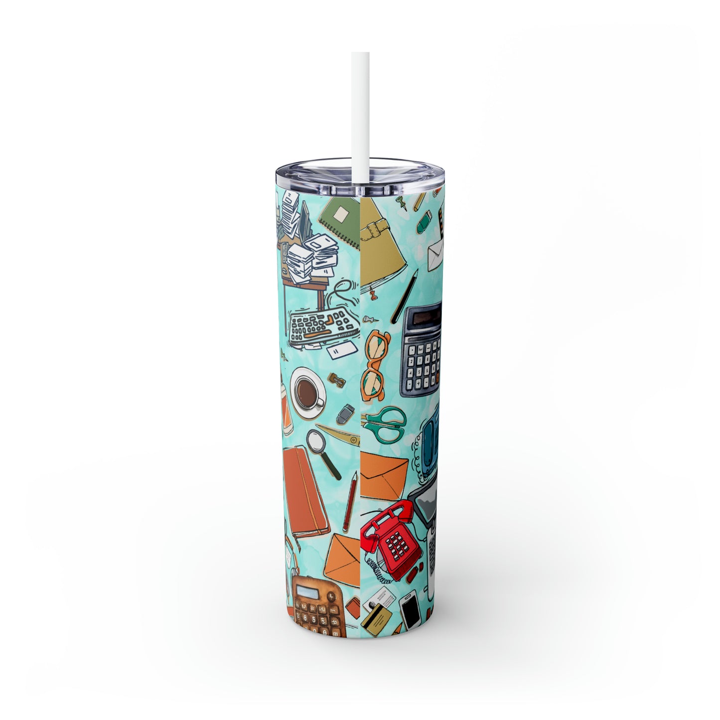 Skinny Tumbler with Straw, 20oz, Accounting Officer