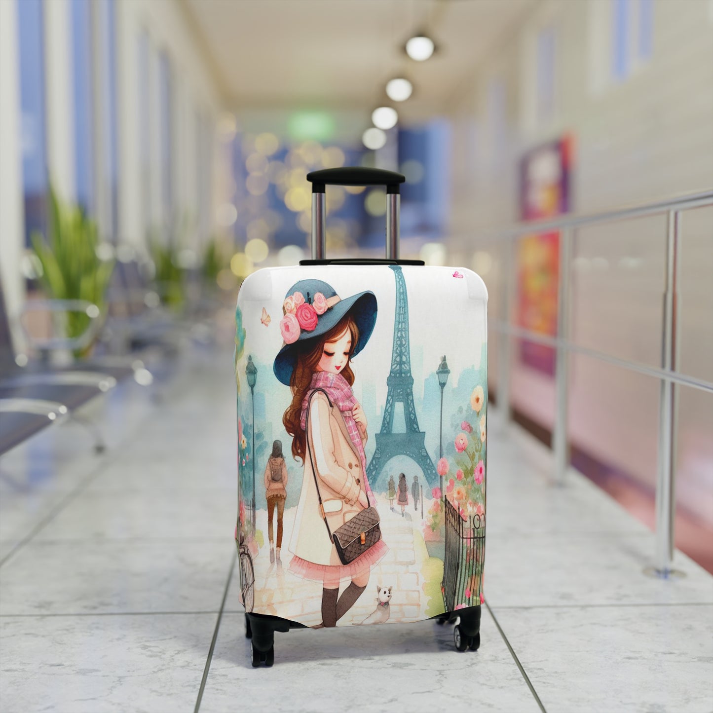 Luggage Cover, Just a Girl Who loves Travelling, awd-2108