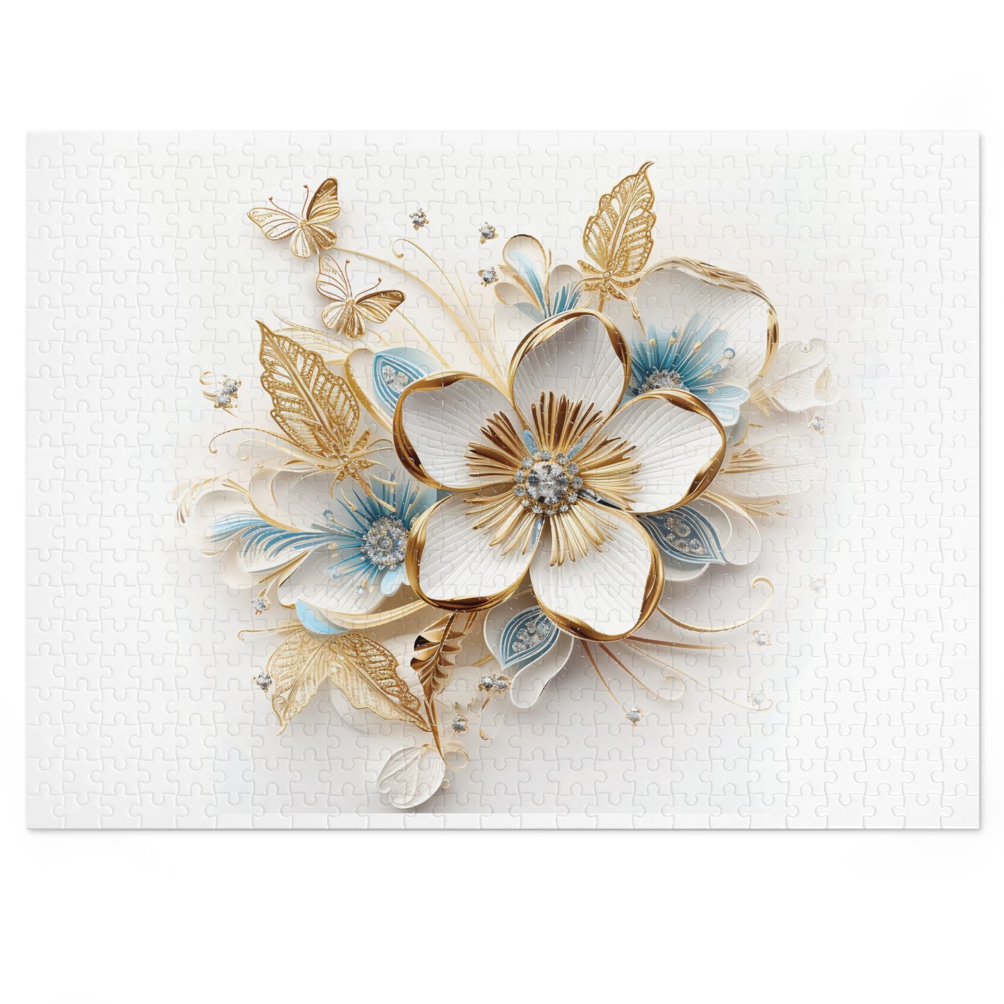 Jigsaw Puzzle, Floral, Personalised/Non-Personalised (30, 110, 252, 500,1000-Piece)