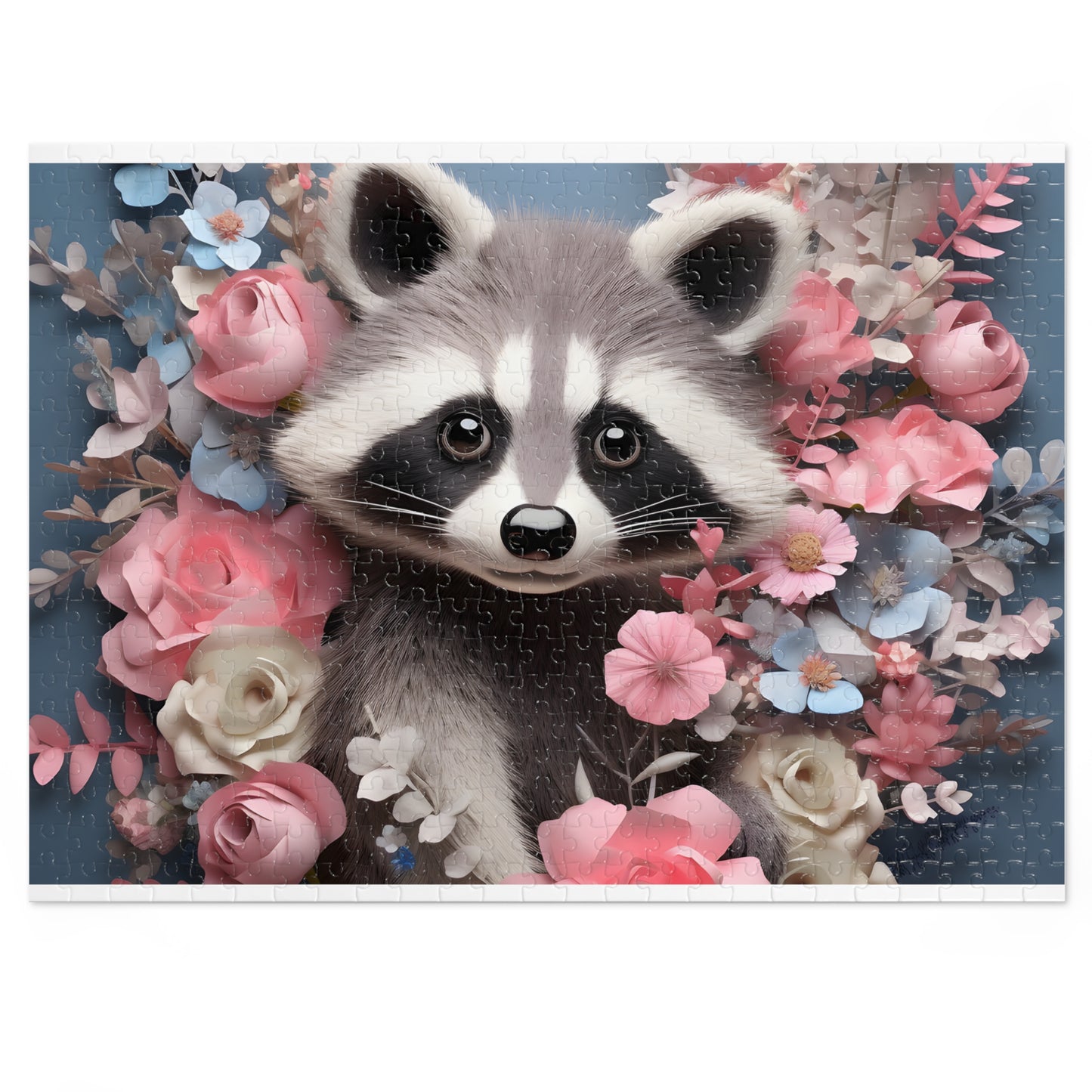 Jigsaw Puzzle, Racoon, Personalised/Non-Personalised (30, 110, 252, 500,1000-Piece)