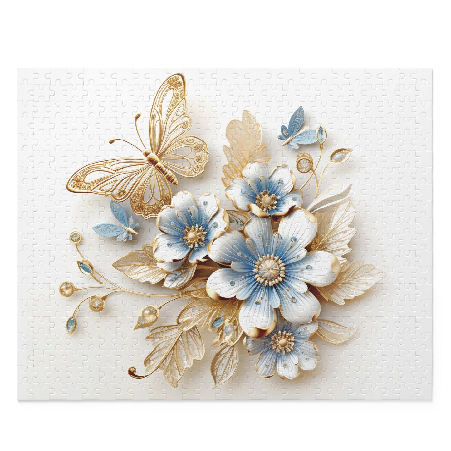 Personalised/Non-Personalised Puzzle, Floral (120, 252, 500-Piece)