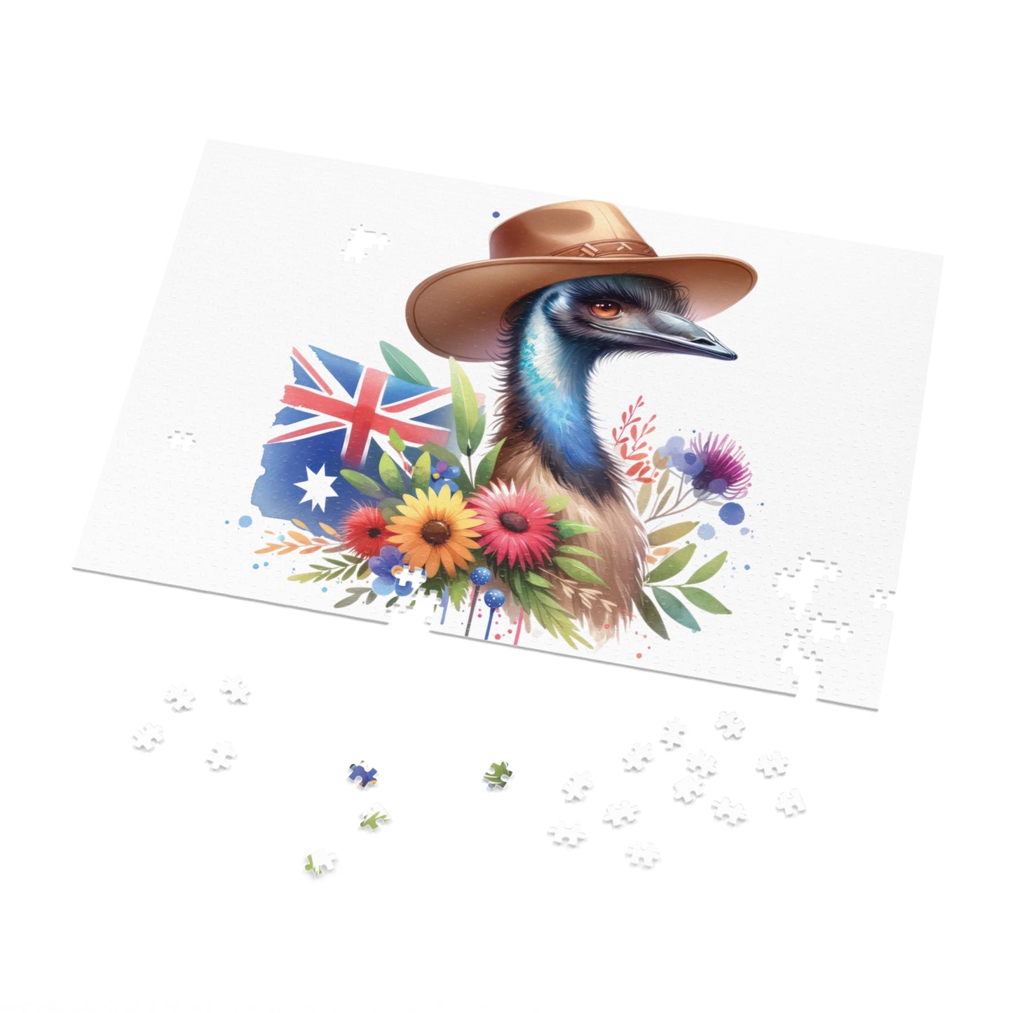 Jigsaw Puzzle in Tin, Australian Animals, Emu, Personalised/Non-Personalised, awd-1321 (30, 110, 252, 500,1000-Piece)