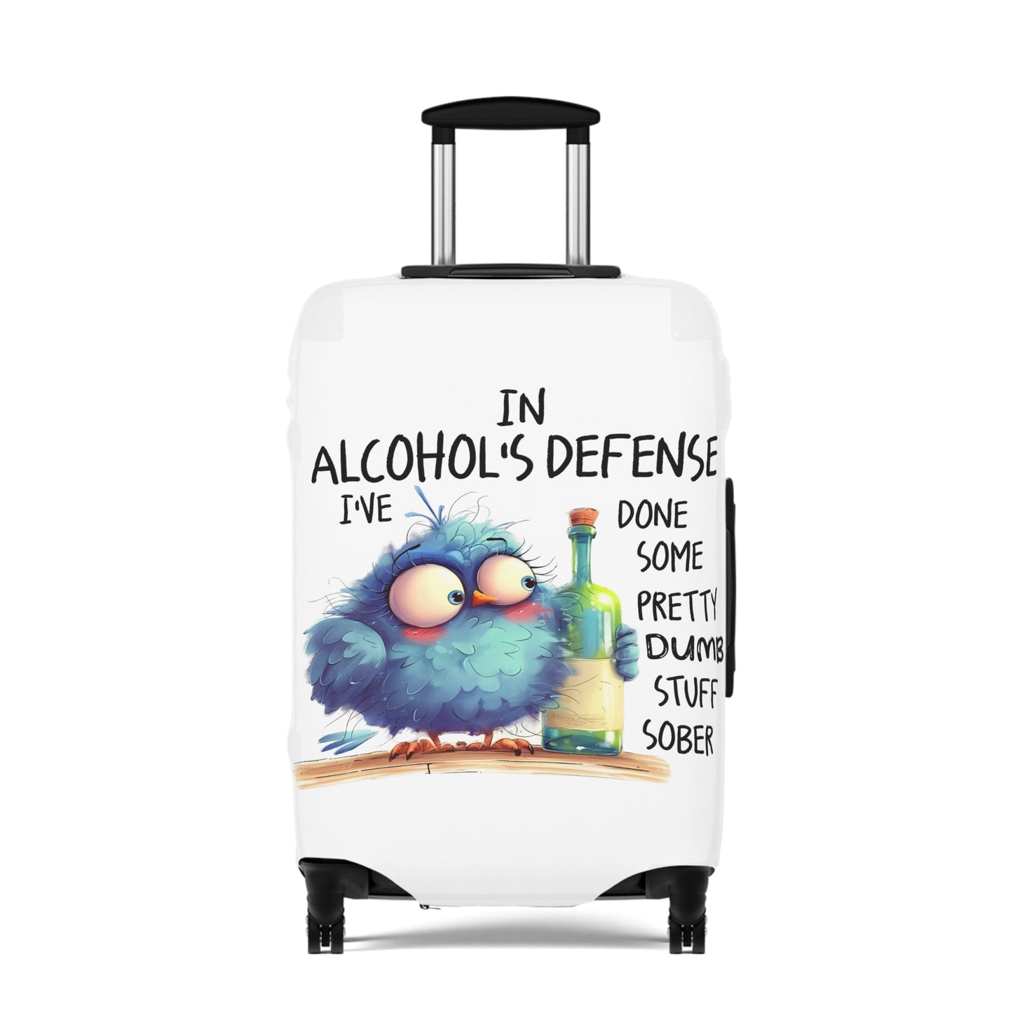 Luggage Cover, Bird, In Alcohol's Defense, awd-4007