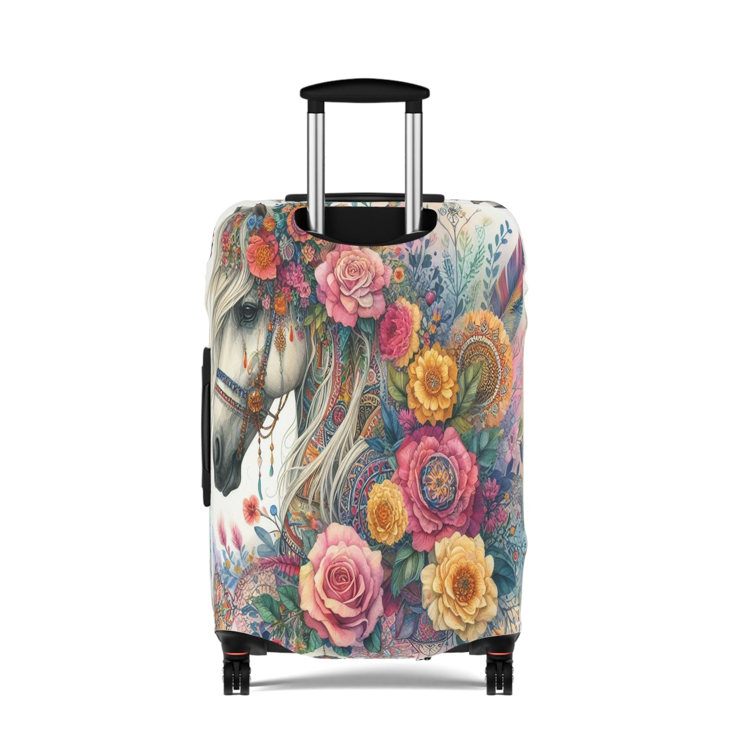 Luggage Cover, Country and Western, Boho Floral Horse, awd-1741