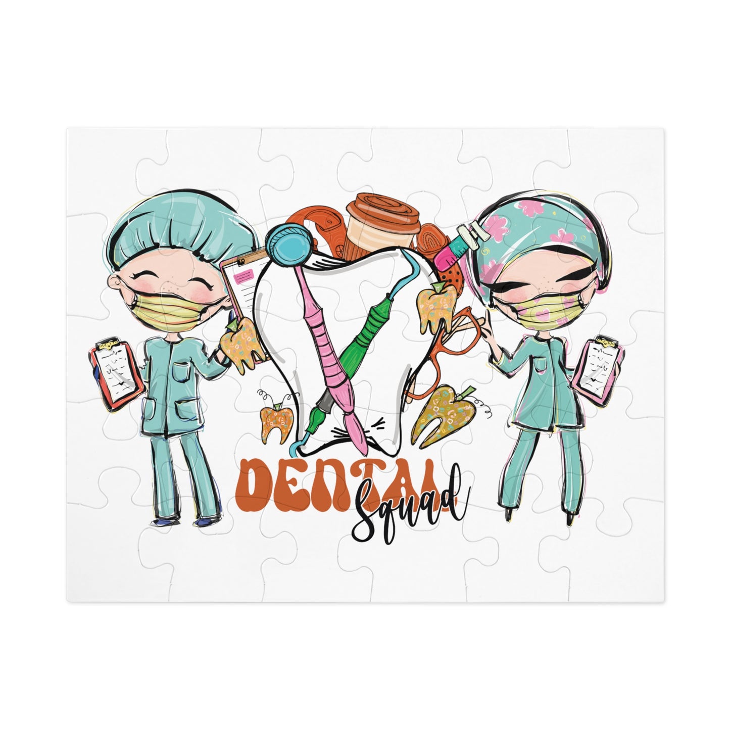 Jigsaw Puzzle, Dental Squad, Personalised/Non-Personalised (30, 110, 252, 500,1000-Piece)