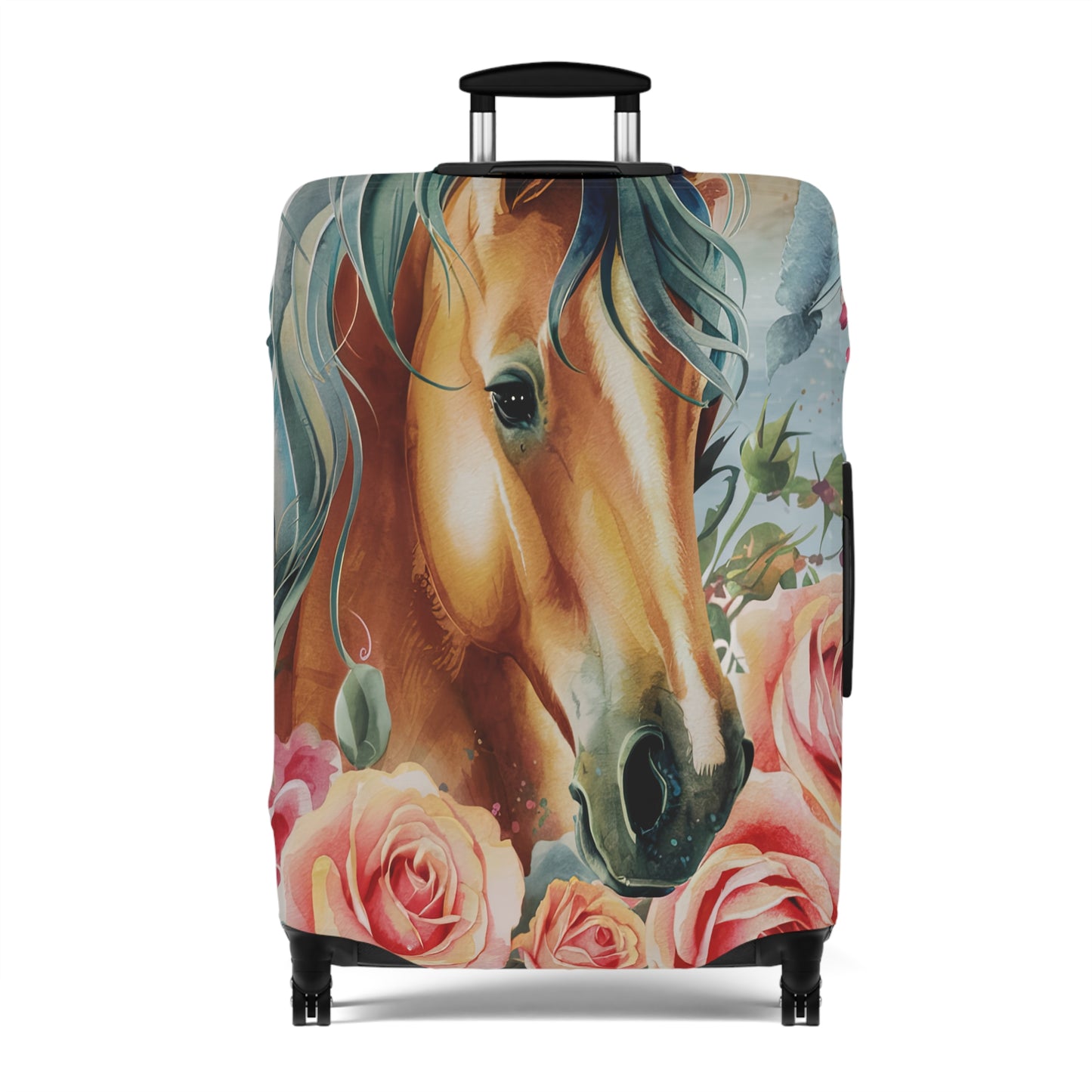 Luggage Cover, Country and Western, Boho Floral Horse, awd-1720