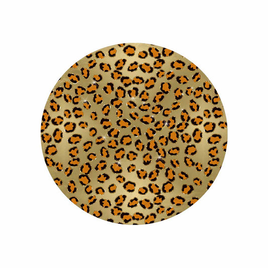 Animal Print 10  Circular Micro Fleece Blanket 47"