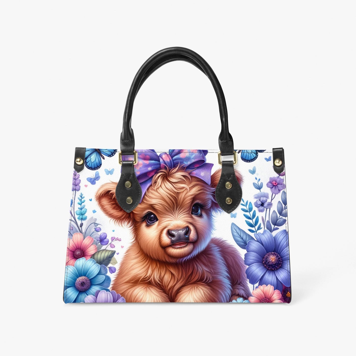 Women's Tote Bag - Long Strap - Highland Cow