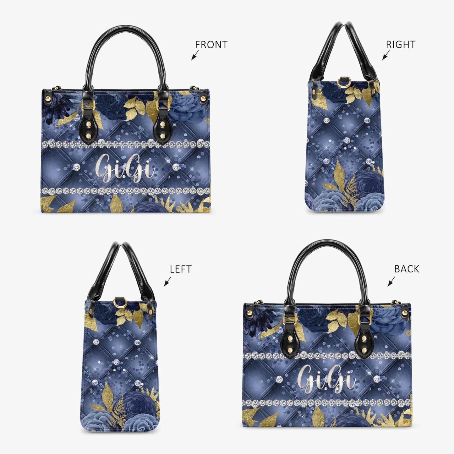 Women's Tote Bag - Navy Floral - GiGi