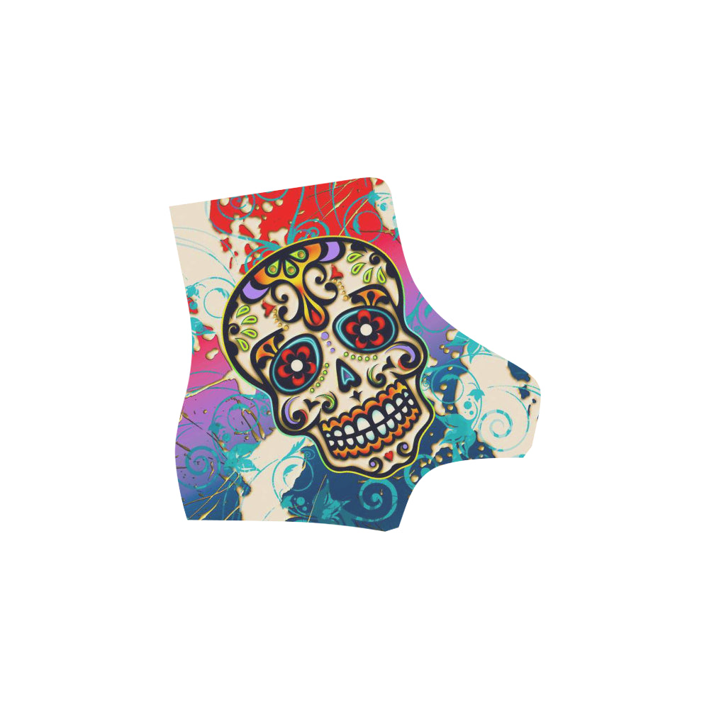 Women Sugar Skull Boots Martin Boots For Women Model 1203H