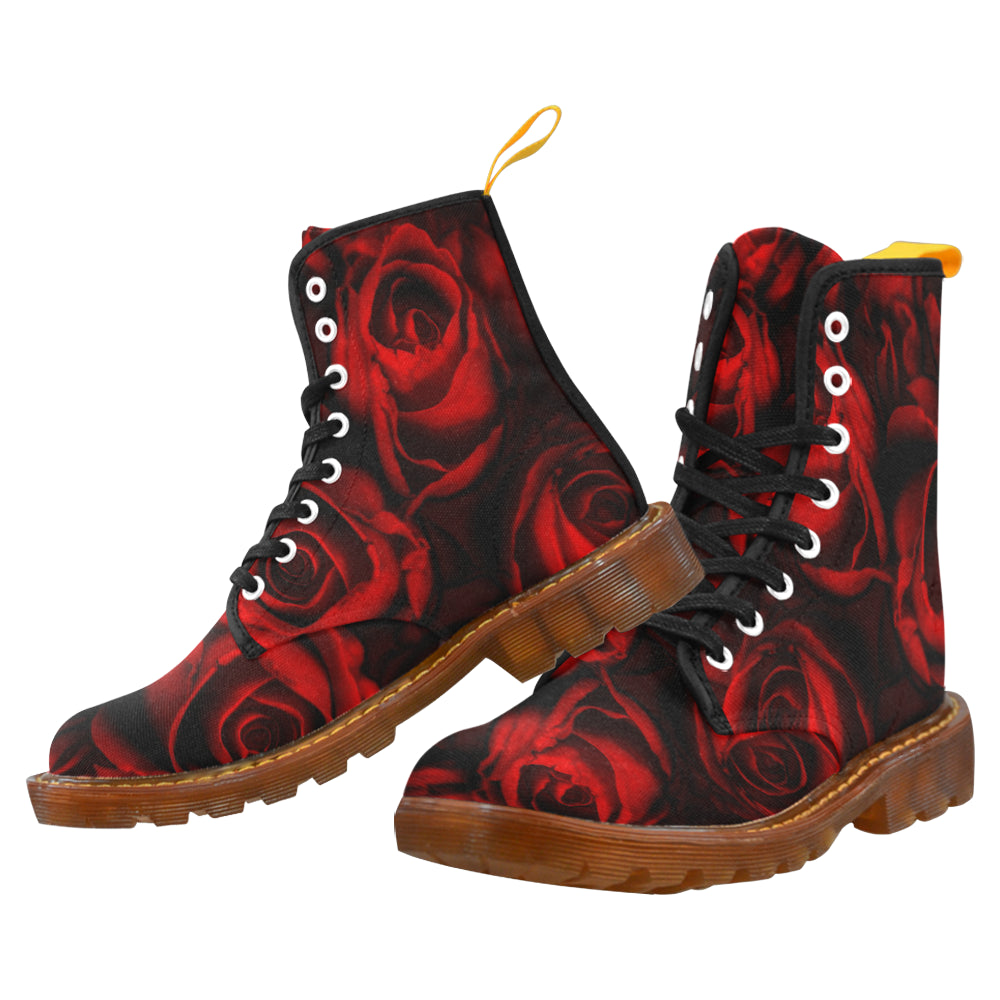 red roses Martin Boots For Men Model 1203H