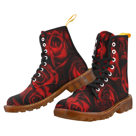 red roses Martin Boots For Men Model 1203H
