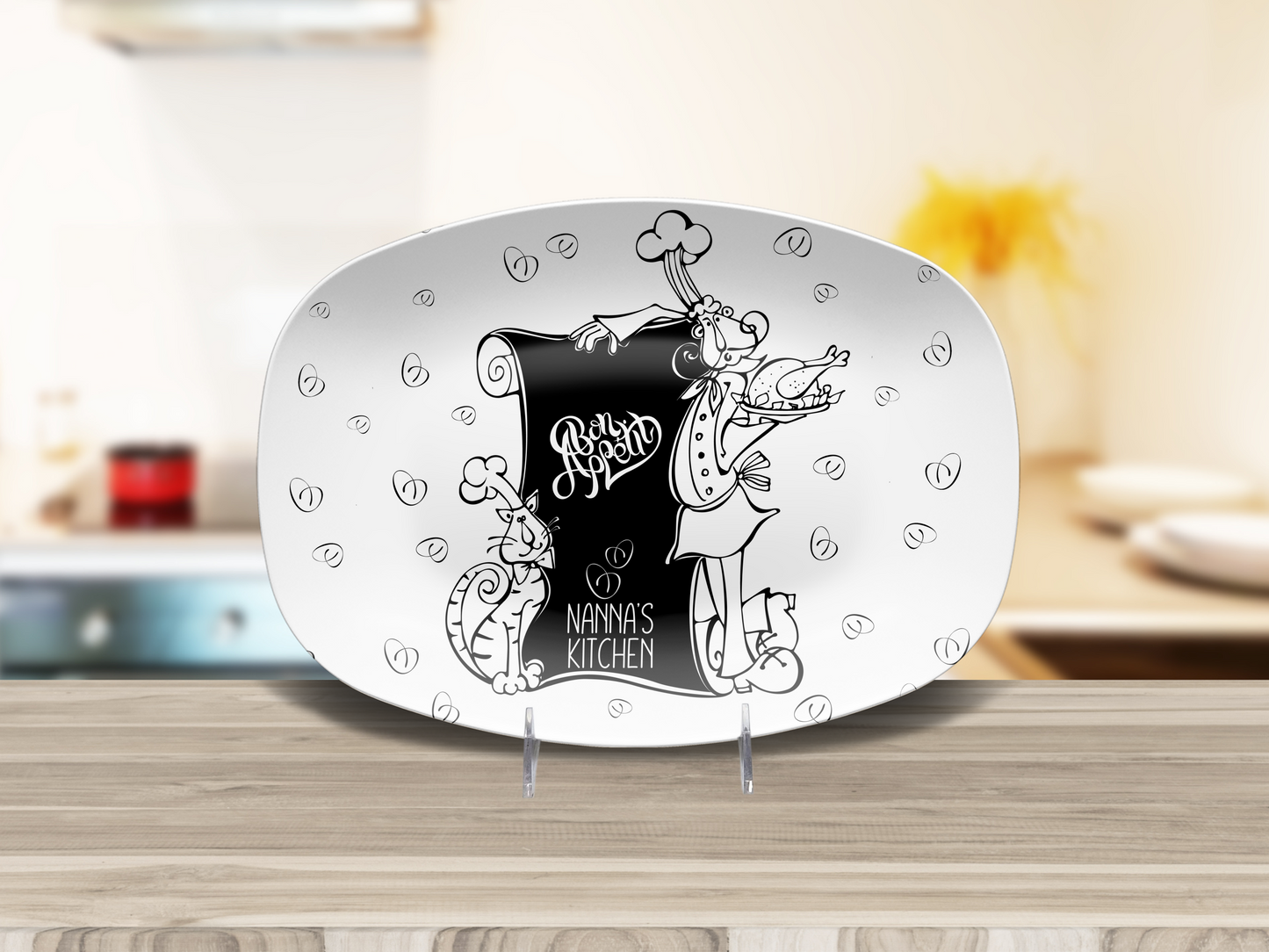 Bon Appetit Personalised Plate Bon Appetit Personalised Platter Chef Platter